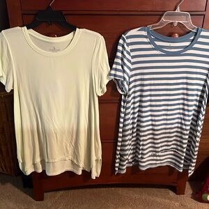 2 Cuddl Duds tunics